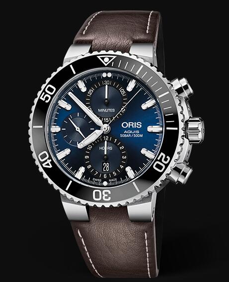 Review Oris Aquis Chronograph 45.5mm 01 774 7743 4155-07 5 24 10EB Replica Watch